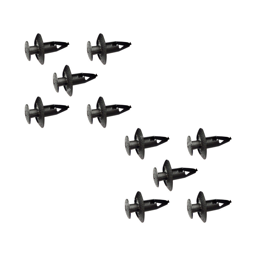 ya 27 6.18.2 10Pcs Bumper Fascia Retainer Clip Black for Mitsubishi MB547806 300ZX 1990-On