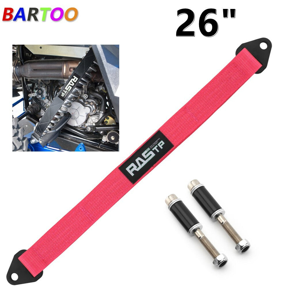 ya 3 6.25 26 Pink Hot Racing Limit Straps Shock Suspension Travel 4 Layers Webbing