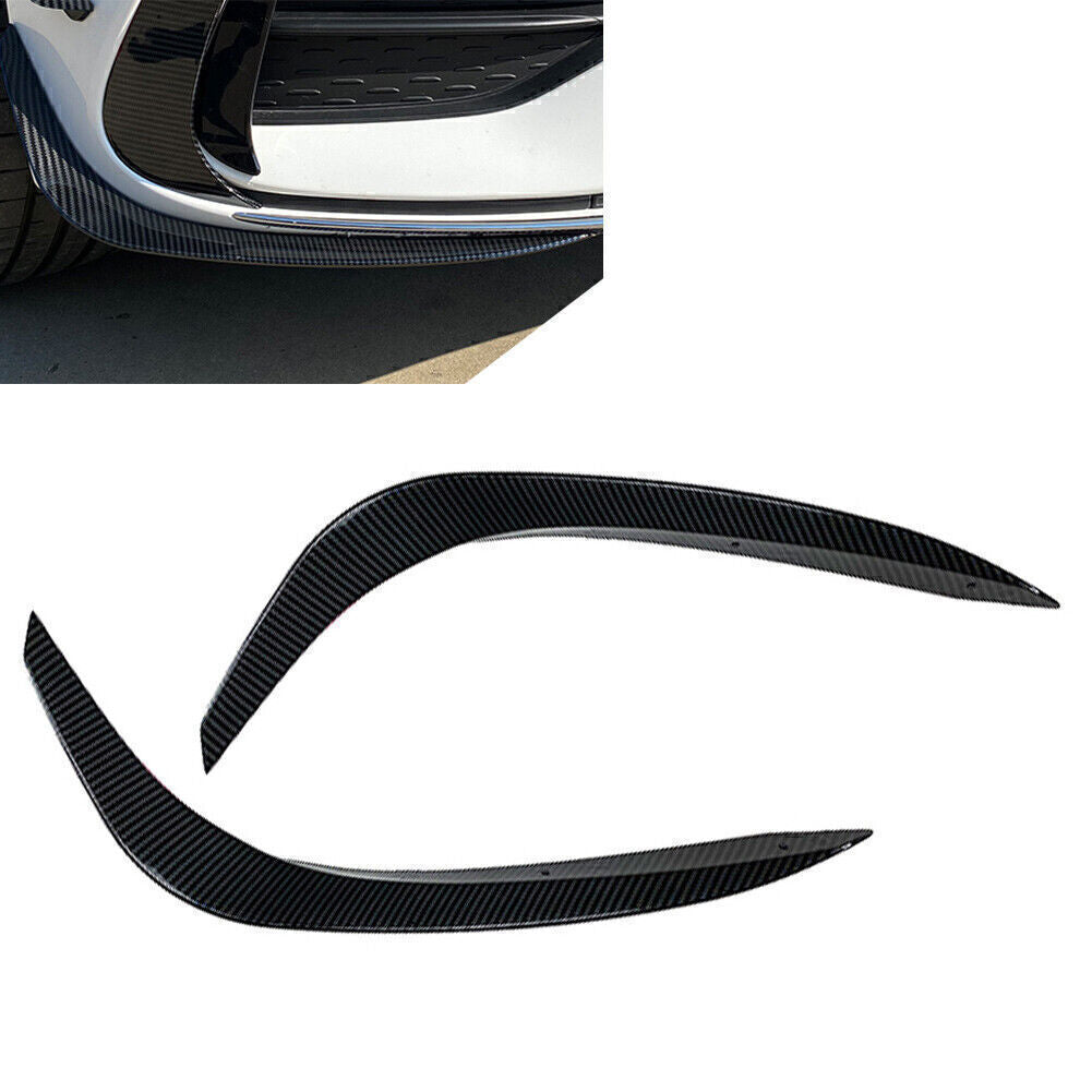 ya 3 6.25.3 Carbon Fiber Front Bumper Lip Splitter Spoiler for Mercedes-benz C-Class W206