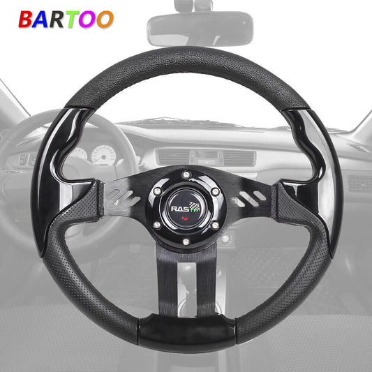 ya 8 5.27 6 Bolt Aluminum 13¡± 327mm Black Universal Racing Drifting Sport Steering Wheel