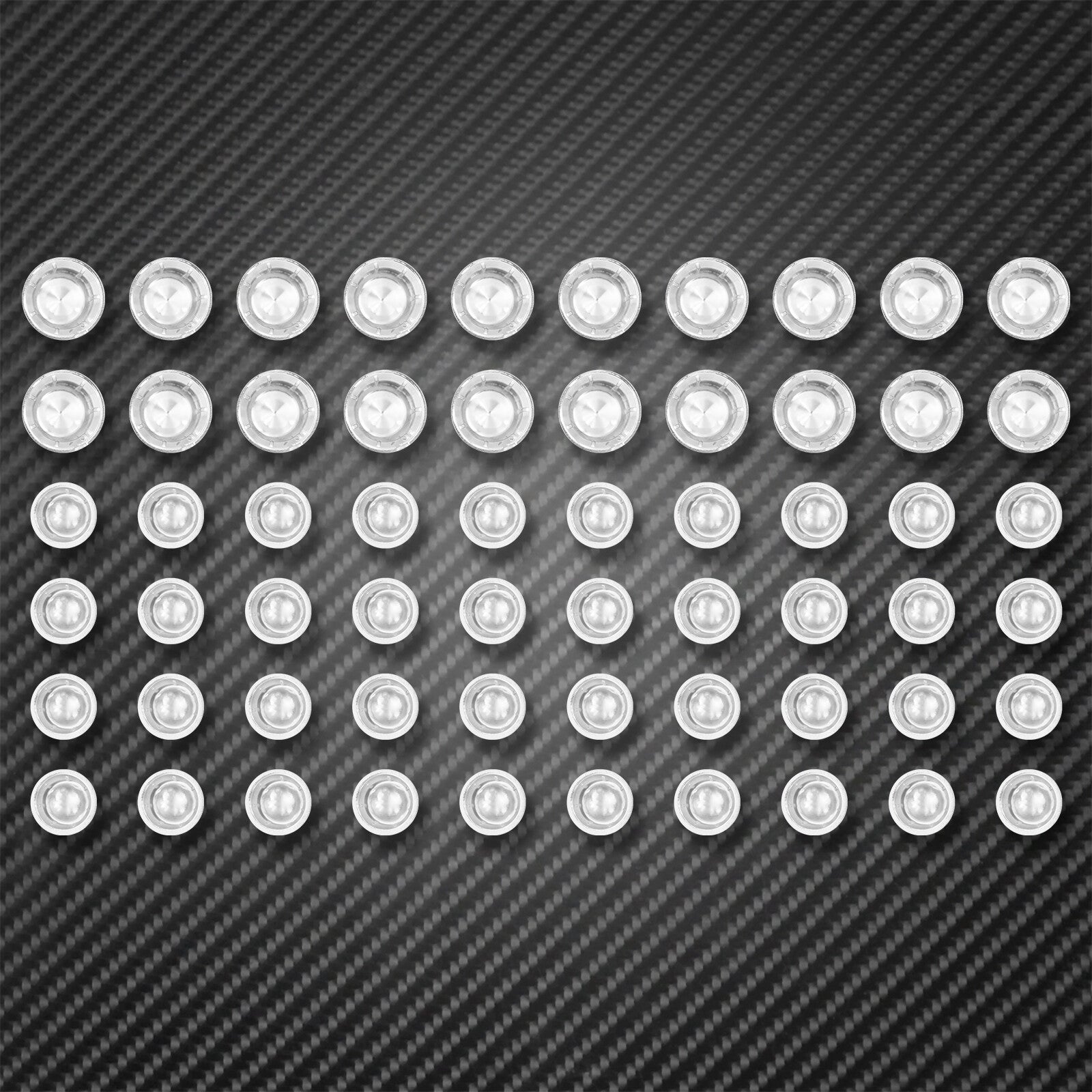 ya 3 6.23 60pc Plastic Engine Kaps Bolt Covers Cap Fit for Harley M8 Touring Softail 18-23