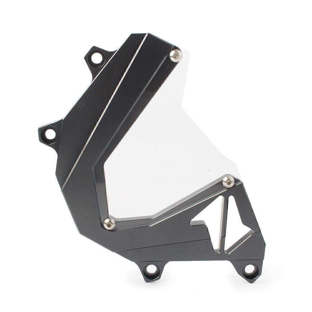 ya 5 8.7 Aluminum Engine Sprockets Chain Guard Cover Guard for Kawasaki Z800 2013-16 Gray