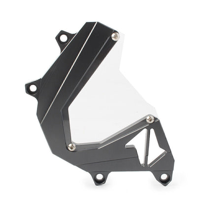 ya 5 8.7 Aluminum Engine Sprockets Chain Guard Cover Guard for Kawasaki Z800 2013-16 Gray