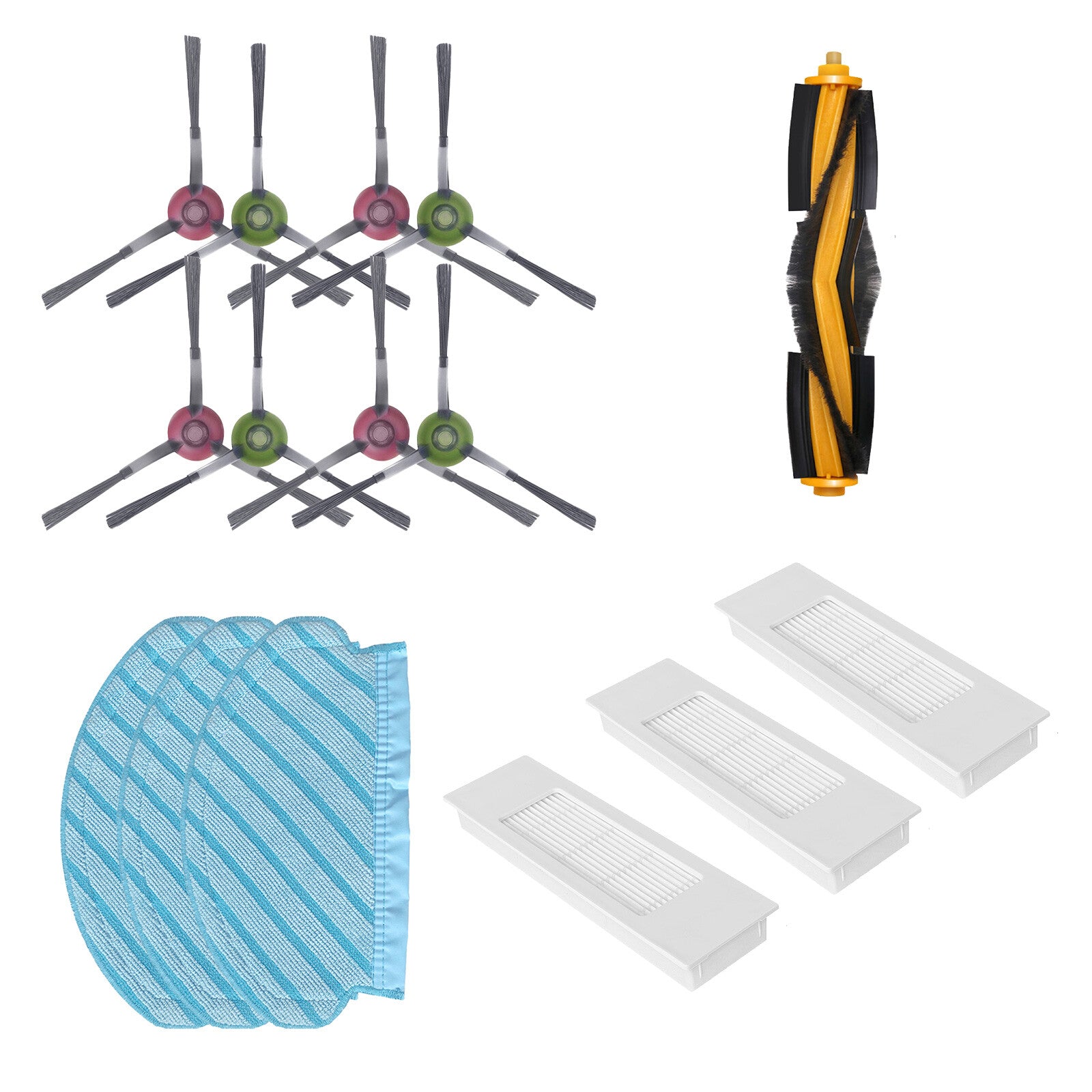 ya 25 Side Brush Wipe Filter Main Brush Kit for Coors OZMON7/950/920 T5