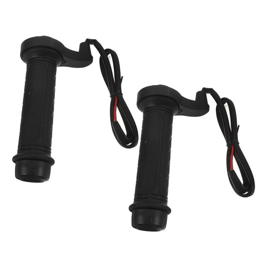 ya 6 6.13.2 Pair of 12V Motorcycle 22mm Electric Heated Grips Handle Handlebar (Black)