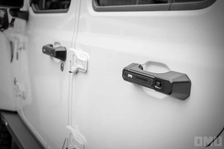 ya 28 OMU Genesis Aluminum Door Handle To For Jeep Wrangler JL / JT black two pairs