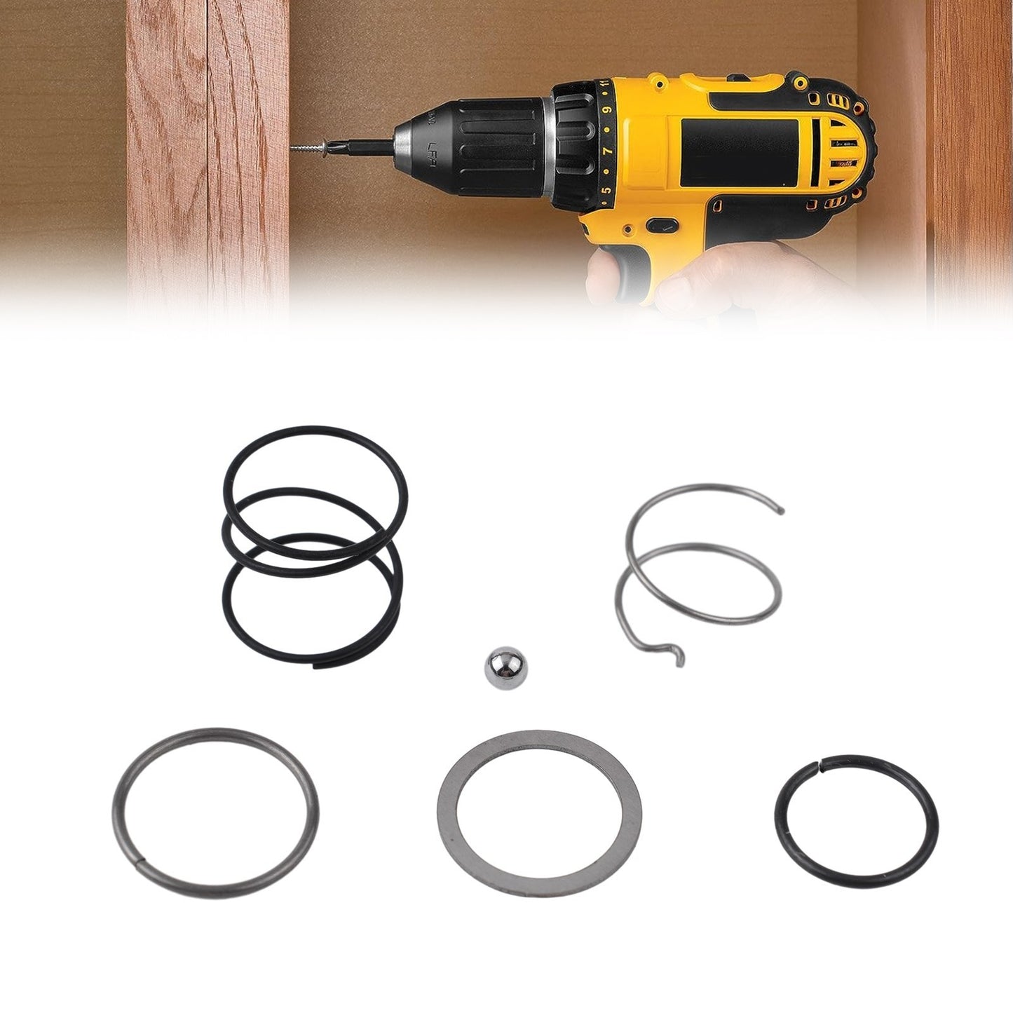ya 28 Steel Ball Wrenc Accessories 1 Pcs 6g Black DCF840 DCF850 DCF885 DCF886