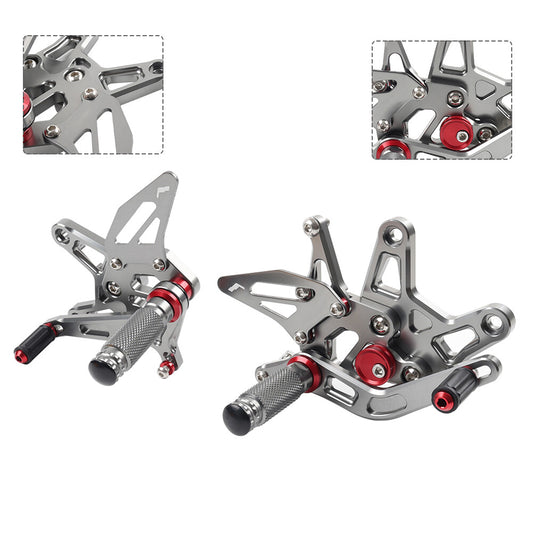 ya 11 6.8 Motorcycle Foot Peg Rearsets Pedal Adjustable Footrests for Kawasaki ZX-6R 22-24