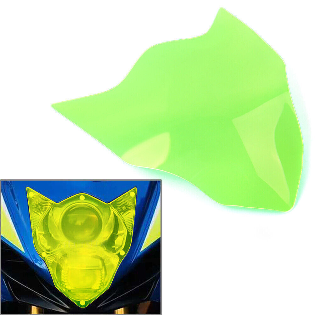 ya 4 6.22 Front Headlight Guard Shield Screen Lens Cover for Suzuki GSX-R600 2014-20 Green