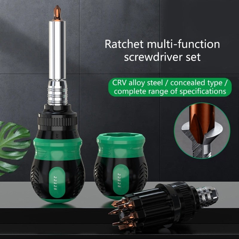 ya 26 14 Piece Concealed Screwdriver Set Retractable Mechanism Solid Alloy