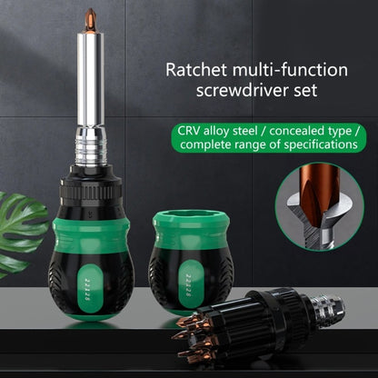 ya 26 14 Piece Concealed Screwdriver Set Retractable Mechanism Solid Alloy