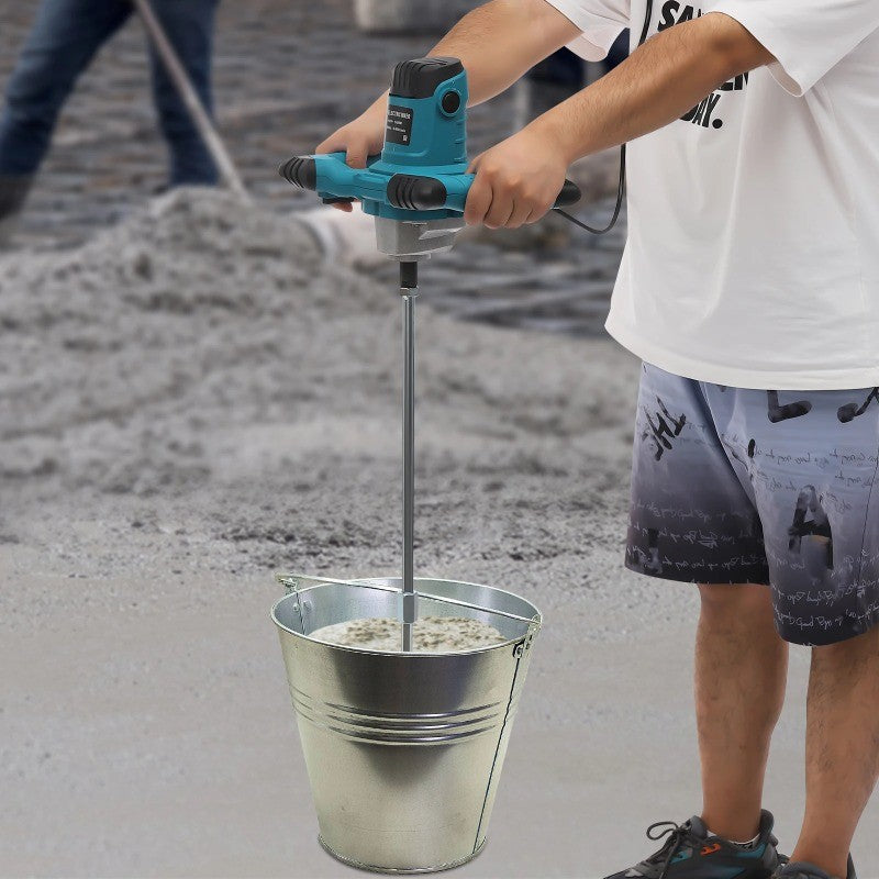 1400W Motorized Adjustable Handheld Mud Mixer, Maximum Speed 900r/min Machine