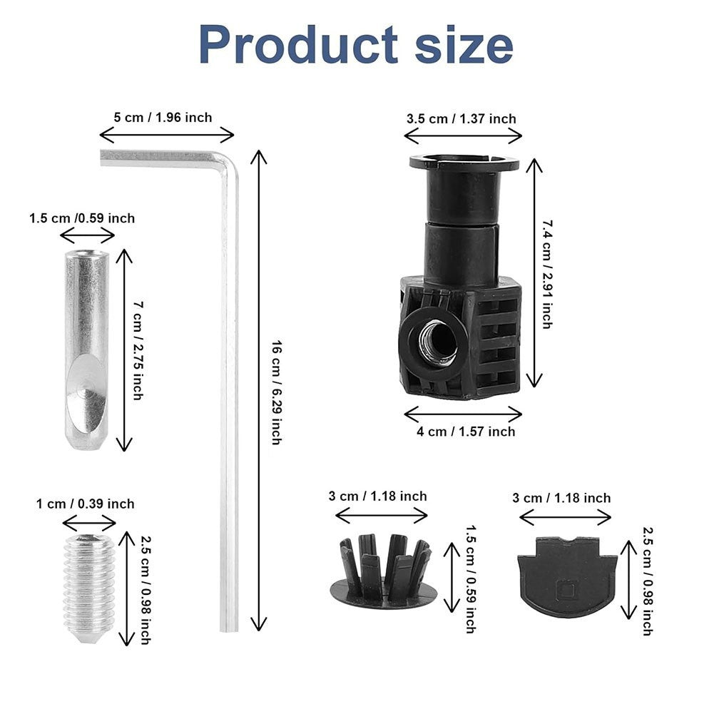ya 14 Wall Mounted Toilet Fixing Kits with Robust Screws for Secure and Simple Setup
