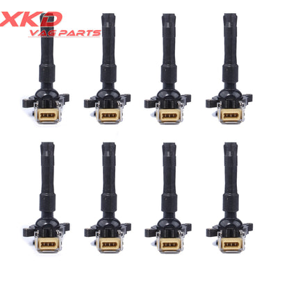 ya 5 8.7 8X Ignition Coil Set for BMW E36 E38 E39 E46 740i 325i 330i X5 12131748018