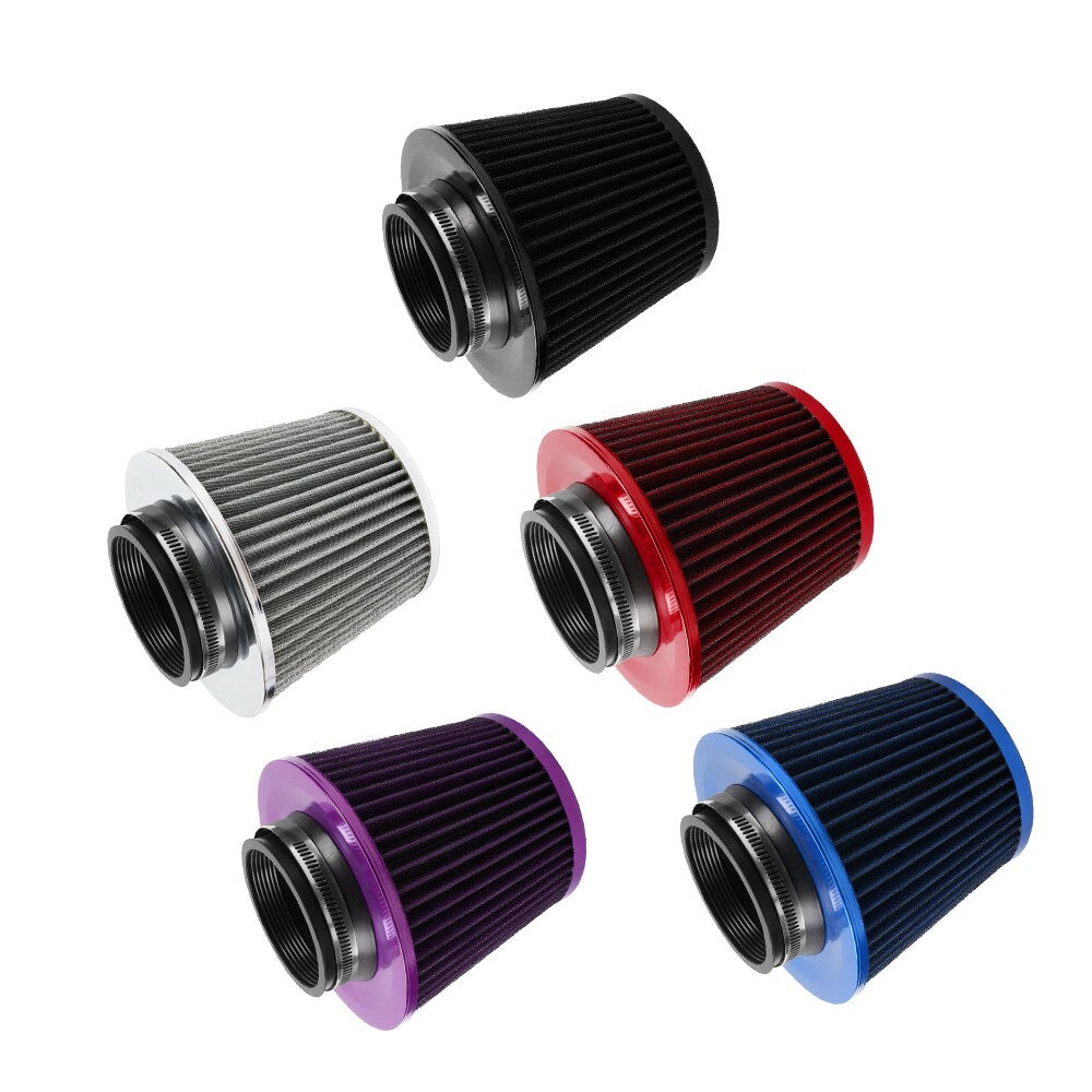 ya 12 5.22 3 76MM Inlet High Flow Car Cold Air Intake Cone Air Filter Replacement