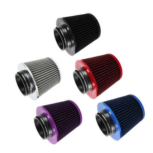 ya 12 5.22 3 76MM Inlet High Flow Car Cold Air Intake Cone Air Filter Replacement