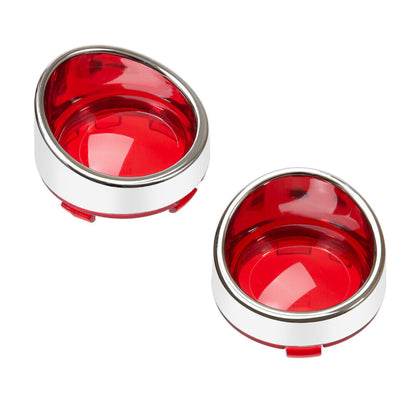 ya 5 8.7 Turn signal light red lens cover sunshade for Harley Touring Electra Glide