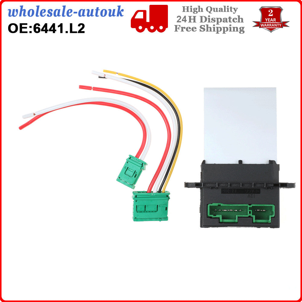ya 5 8.7 New Heater Blower Motor Fan Resistor for Citroen C2 C3 Pluriel C5 6441.L2 6441L2