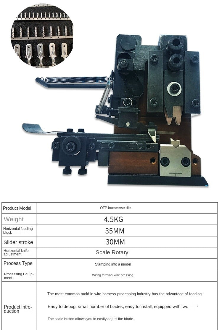 ya 26 8.1 Automatic Termi tion Machine Accessories OTP Single Grain Die Four Side Diea