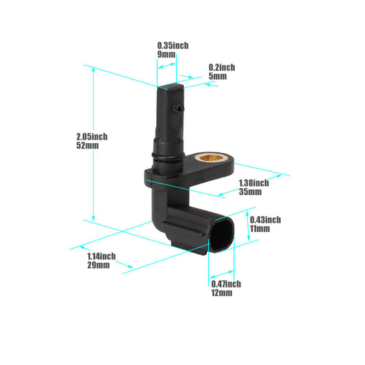 (4) Front & Rear Wheel Speed ABS Sensor Fit for Toyota Tundra 08-17 Sequoia 07-17