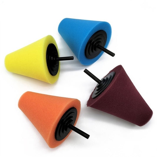 ya 12 5.22.2 4 inch foam drill polishing tapered ball pad car wheel waxing polishing wheel polishing machine 9 pieces 