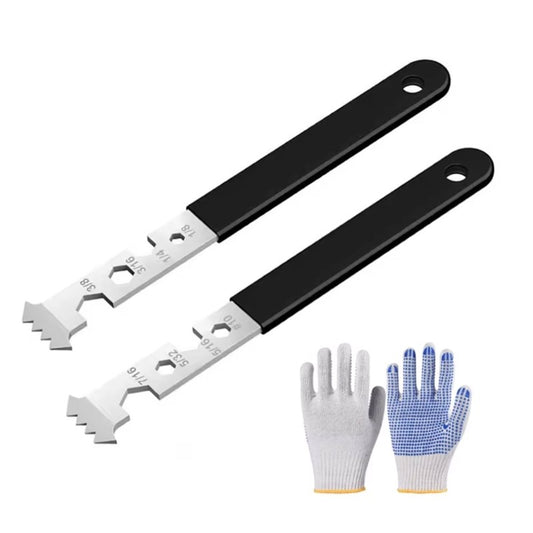 ya 14 2Pcs Paver Removal Tool Set with Hexago l Wrench Steel Paver Extractor Tool