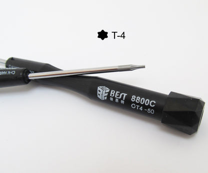 ya 26 50pcs BEST 8800C-50 T4 Torx Pision Screwdriver Repair Fixing Open Tool