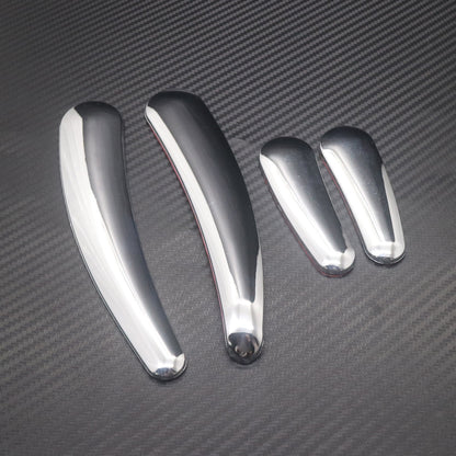 ya 5 8.7 Chrome Curved Swingarm Frame Cover Insert for Harley Softail Models 2008-2016