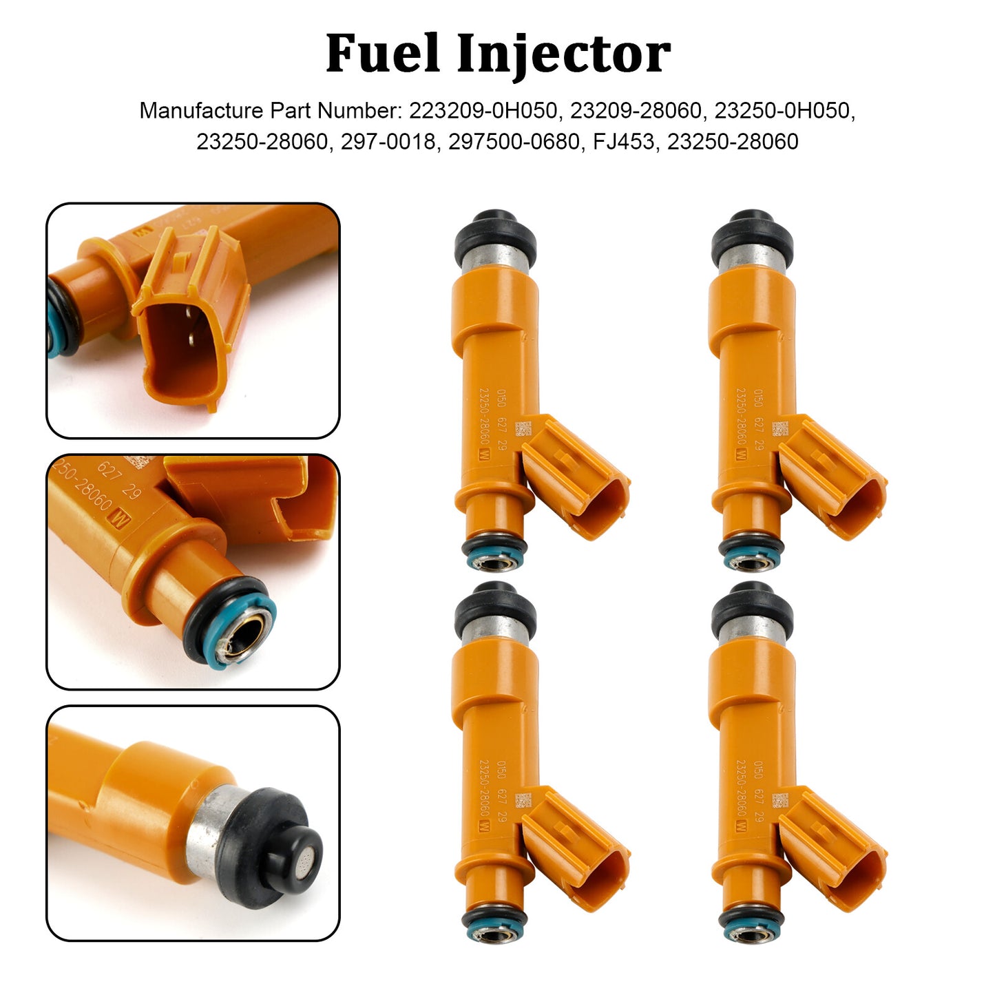 ya 1 8.5.4 4PCS Fuel Injector 23209-0H050 for Camry 2.4L 2003-2011 23209-28060
