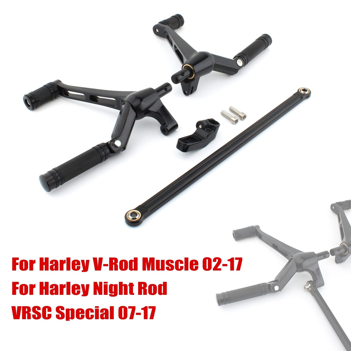 ya 11 6.8 for Harley V-Rod Muscle 2002-2017 Foot Pegs Bracket Rocker Controls Assembly