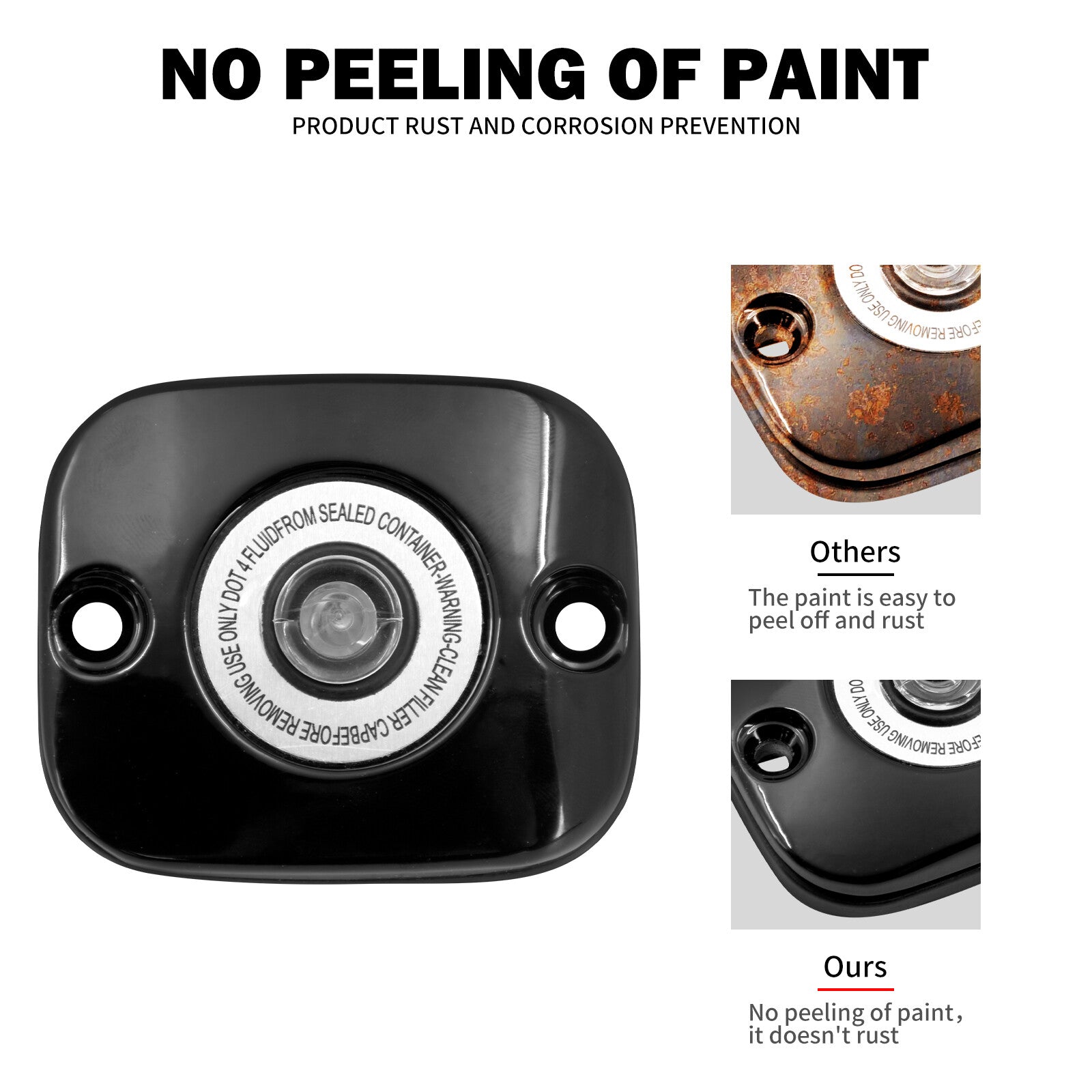 ya 5 8.7 Black Front Brake Master Cylinder Cover Fits for Harley Touring Glide Dyna FXD