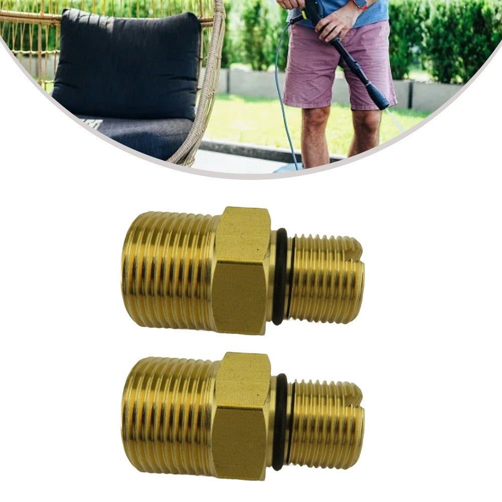 ya 26 2 Pack M22 to 38 For Pressure Washer Water Outlet Fittings with O Ring Seal