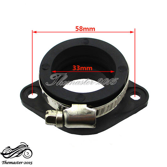 ya 4 6.17 Carb Intake Adapter Boot Rubber Pipe Flange For Zongshen 2V 190cc Pit Dirt Bike