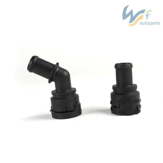 ya 5 6.15.2 2Pcs Cooling Hose Connectors Set Fit for VW Beetel 06-10 for JETTA for Golf MK4 1.8T