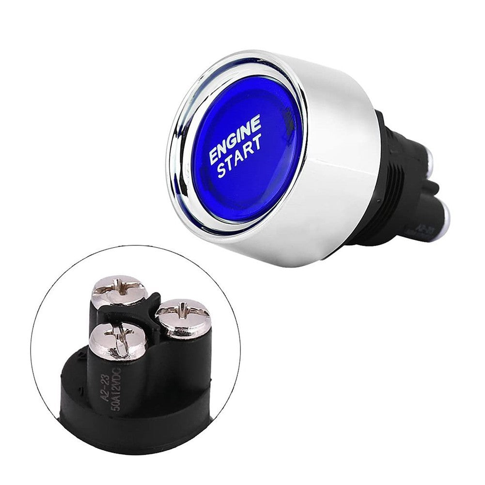 ya 15 10.20 Race Style Keyless Button 12V 24V 50A Switch for Vehicles