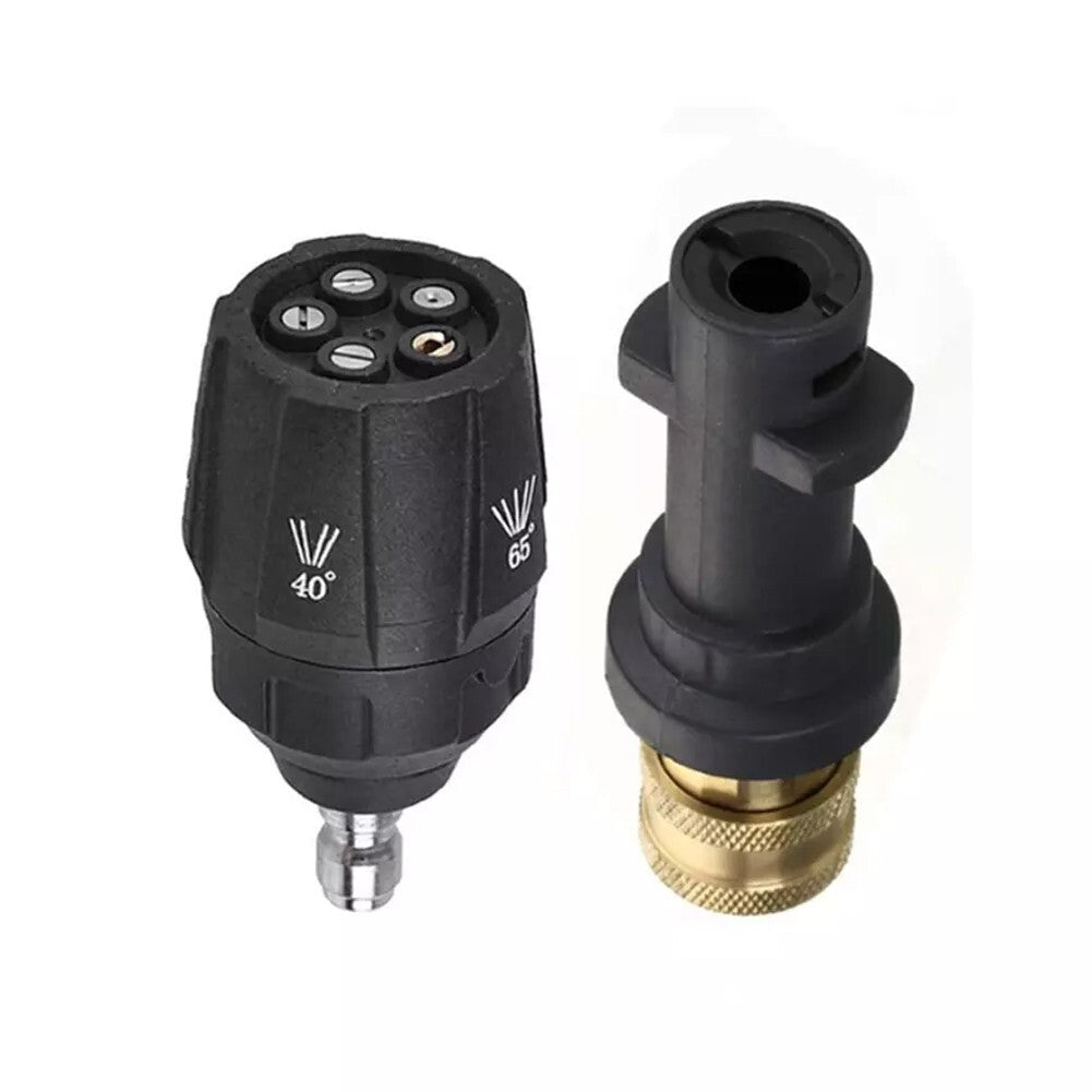 ya 26 5-in-1 Adjustable Pressure Washer Nozzle 1/4 Quick Connector For Karcher K2-K7
