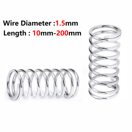 Stainless Steel Compression Pressure Springs Wire Diameter 1.5mm