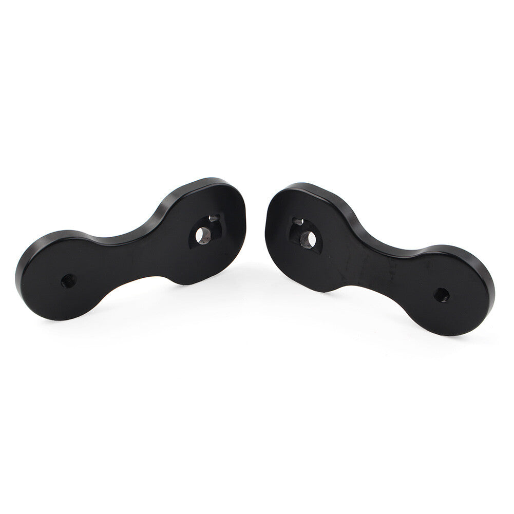 ya 4 6.21 Rearview Mirror Brackets Adapter for Harley Touring Street Glide 2014-2021 Black