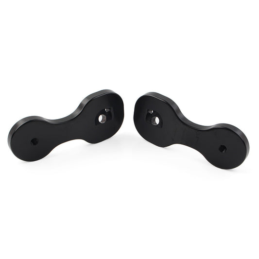 ya 4 6.21 Rearview Mirror Brackets Adapter for Harley Touring Street Glide 2014-2021 Black