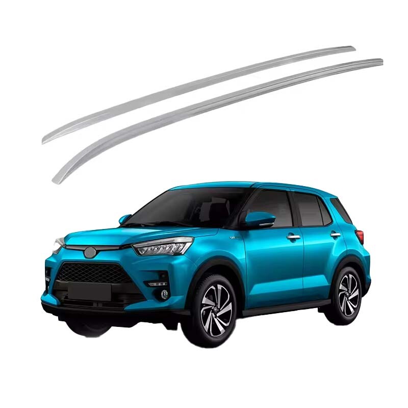ya 5 8.7 for Toyota RAIZE BLACK & SILVER Plastic Paste Car Luggage Rack