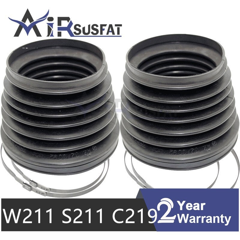 ya 1 8.5.1 2 Front Air Suspension Shock Dust Cover Boot Kits for Mercedes W211 S211 RWD/AWD