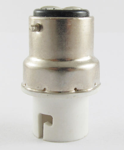 ya 14 10x B22 Male to BA15D Female Socket Base LED Halogen CFL Light Bulb Lamp Adapter