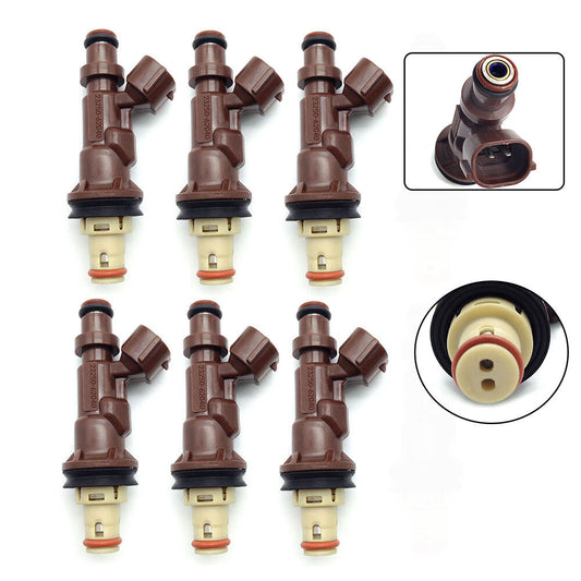 ya 1 7.2 SET Of 6Pcs Fuel Injectors for Toyota for 4Runner SR5 Sport Utility 4-Door 3.4L 1999