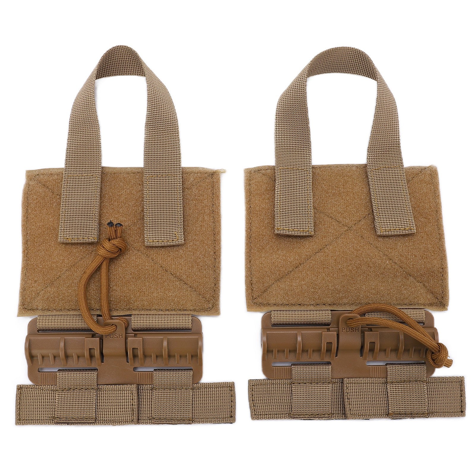 ya 26 Tan 2pcs Outdoor Quick Release Cummerbund MOLLE Removal Buckle Nylon Portable