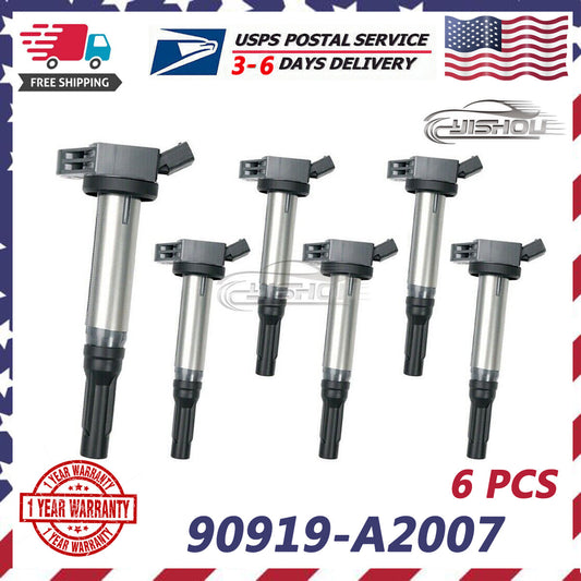 ya 5 6.15.2 (6)Lgnition Coil 90919-A2007 for Toyota for AVALON for Camry for RAV4 VENZA 3.5L 90919-A2002