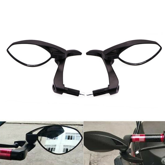 ya 4 6.21 7/8 22mm Black Horns Handguard Lever Folding Anti-fall Bar Rearview Side Mirror
