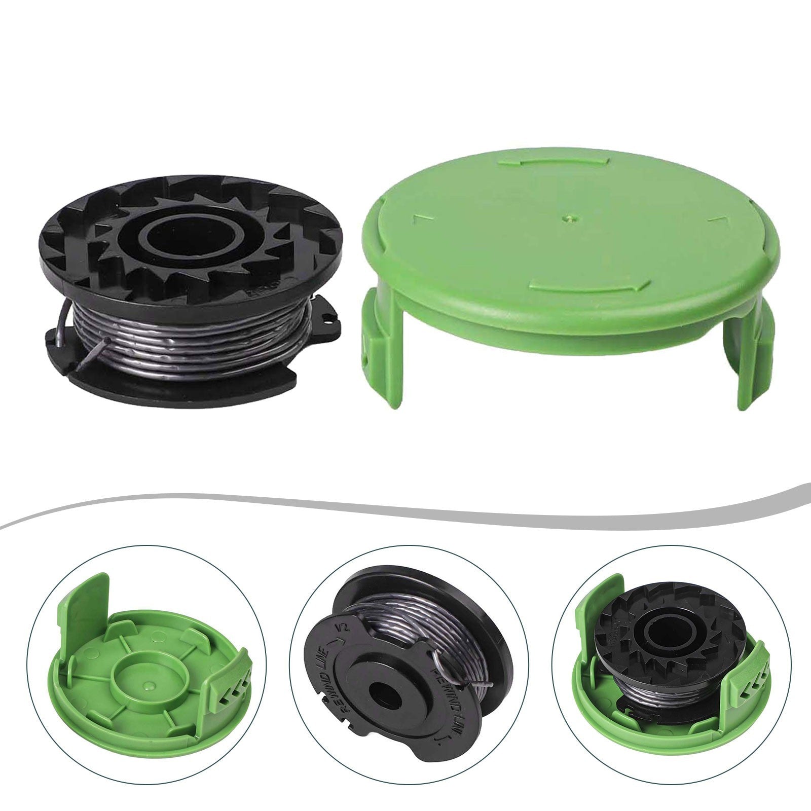 ya 17 Cover Cap Line Spool ABS  Nylon For 21287 24V Compatible Replacement