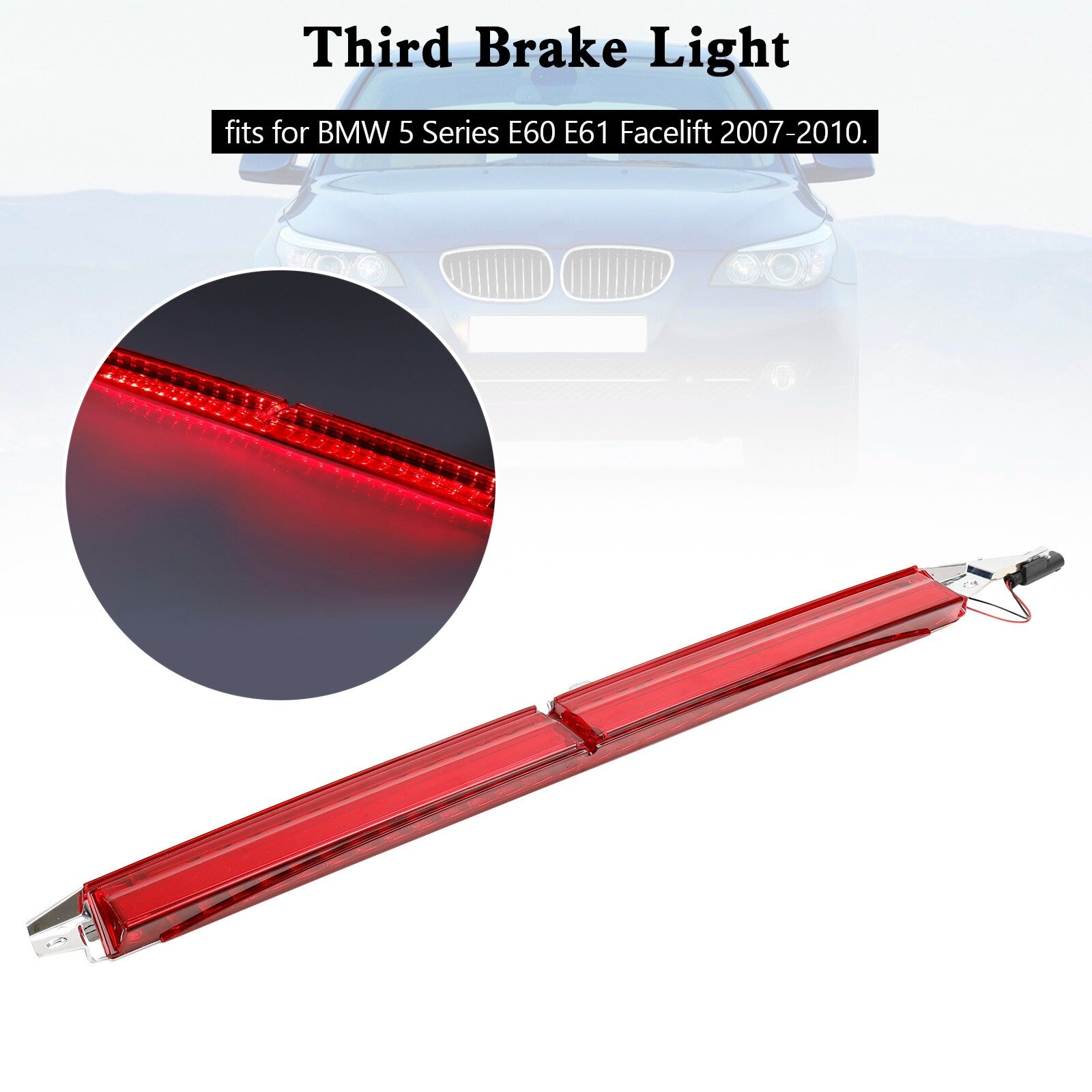 ya 1 8.5.4 Third Brake Light 63256925902 Red For 5 E60 E61 Facelift