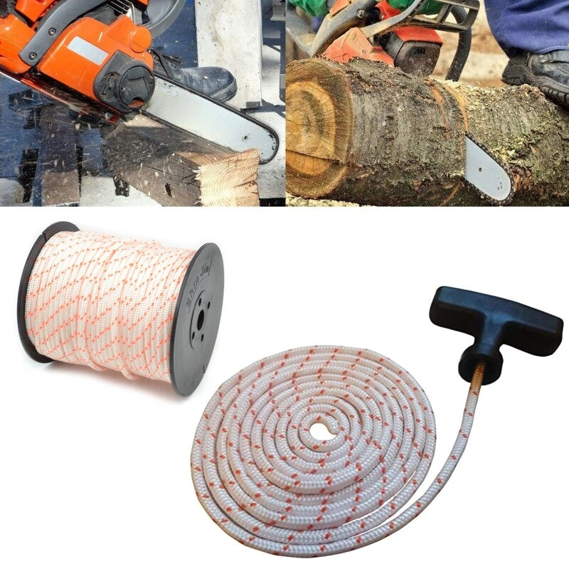 ya 14 50m 3mm Nylon Pull Starter Rope oil Engine Cord for Trimmer Lawn