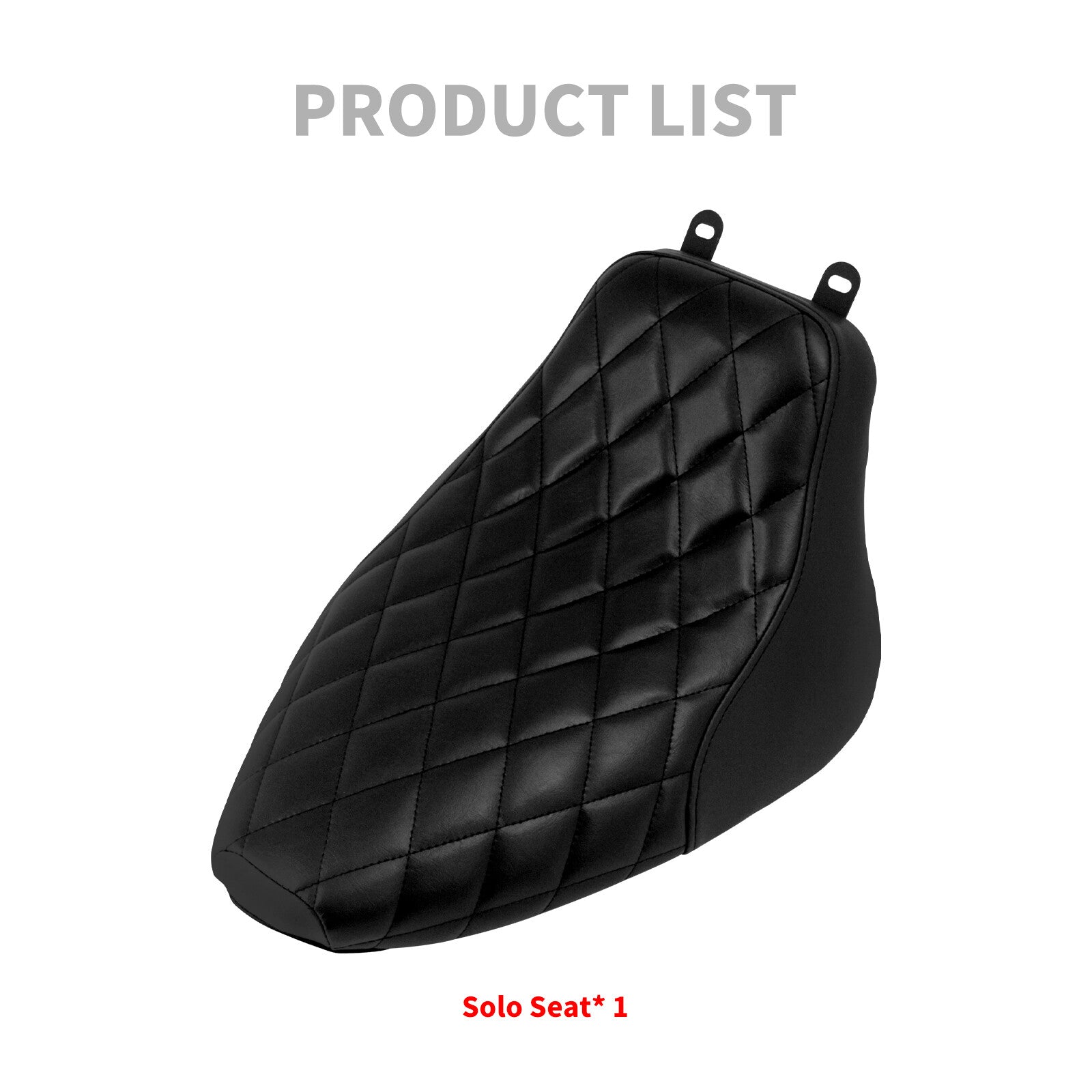 ya 5 8.7 Driver Solo for SEAT Black Stitching for Harley Heritage Softail FLSTC Deluxe 06-17